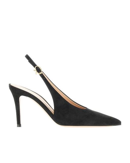Gianvito Rossi Multicolor Robbie Pointed Toe Slingback Pumps