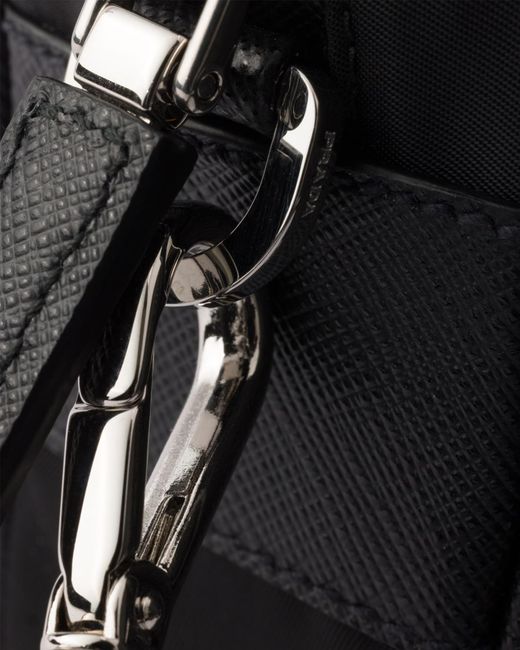 Prada Black Re-Nylon Zipped Shoulder Bag for men