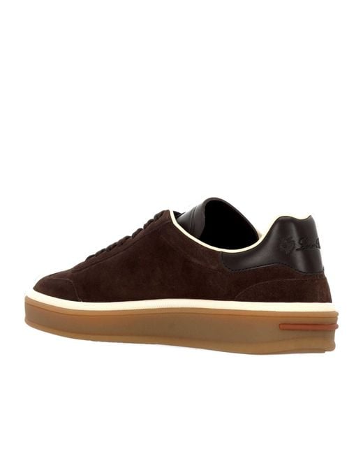 Loro Piana Brown Tennis Walk German Army Trainers