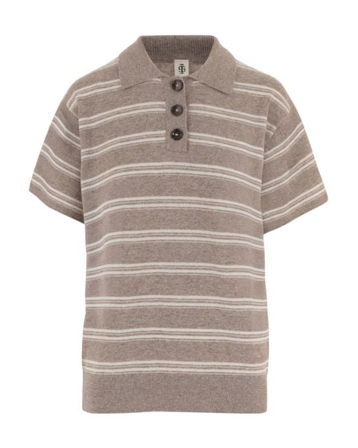 THE GARMENT Gray Como Dads Polo Shirt