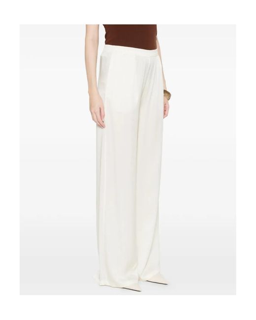 Fabiana Filippi White Straight-Leg Trousers