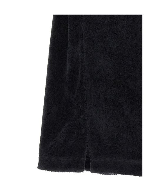 Casablanca Black 'Towelling' Jacquard Polo Shirt for men
