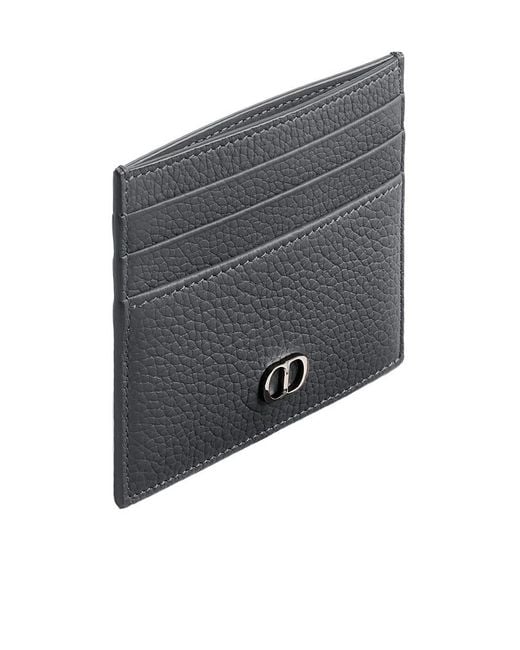 Dior Gray Cdicon Card Holder for men