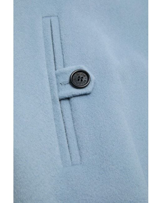 Acne Blue Zip-Up Wool Jacket for men