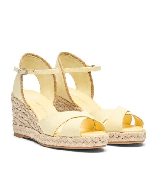 Stuart Weitzman Metallic Mirela Ii Espadrille Wedge