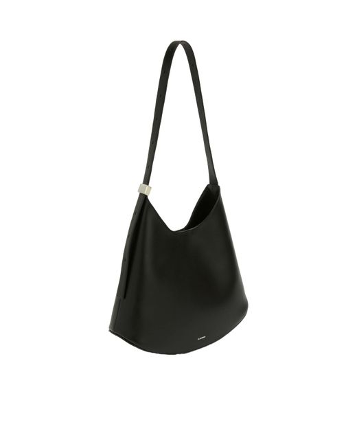 Jil Sander Black Eldorado Medium Shoulder Bag