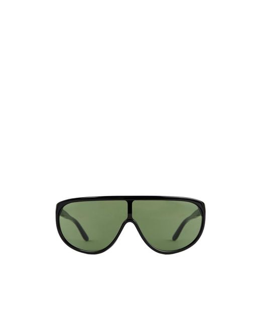 Totême Green Shield Aviator Sunglasses