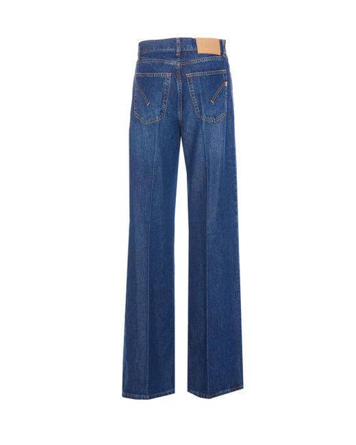 Dondup Blue Wide Leg Jeans