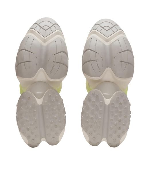Balmain White Unicorn Wave Lace-Up Trainers for men