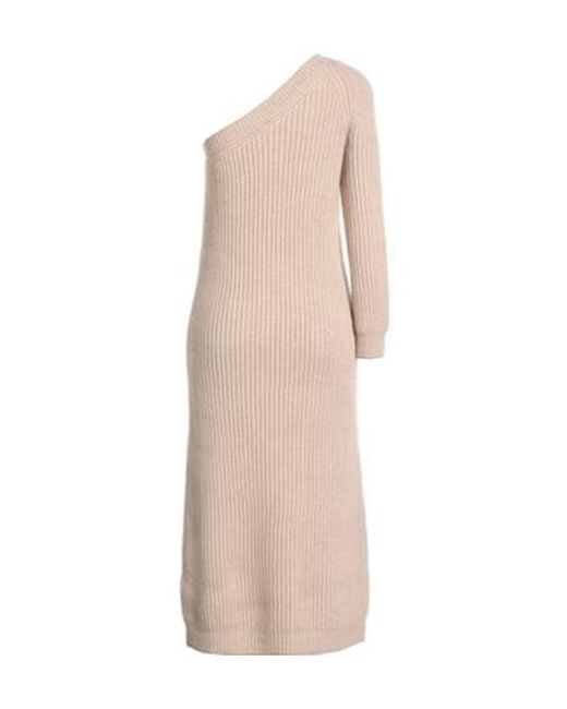 Max Mara Natural Oneshoulder Dress