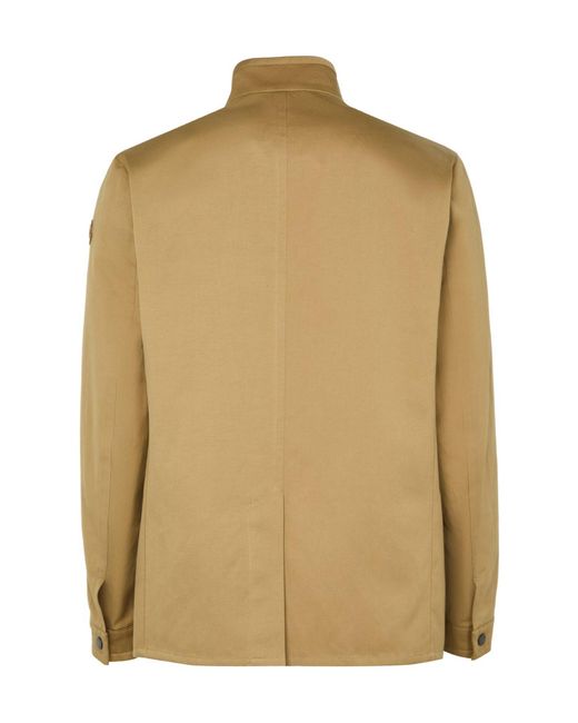 Moncler Natural High Collar Long Sleeve Casual Jacket for men
