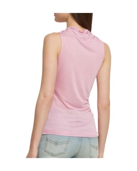 Blumarine Pink Jersey Sablé Top