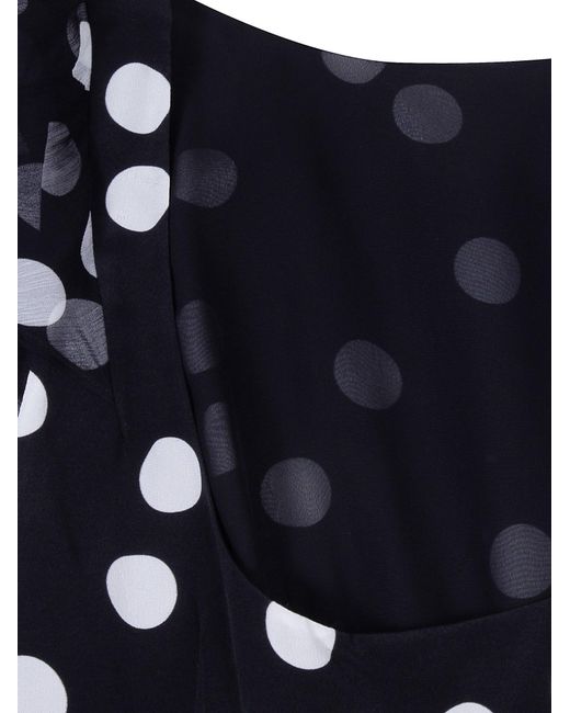 Rixo Black Short Sleeve Ruffled Dress