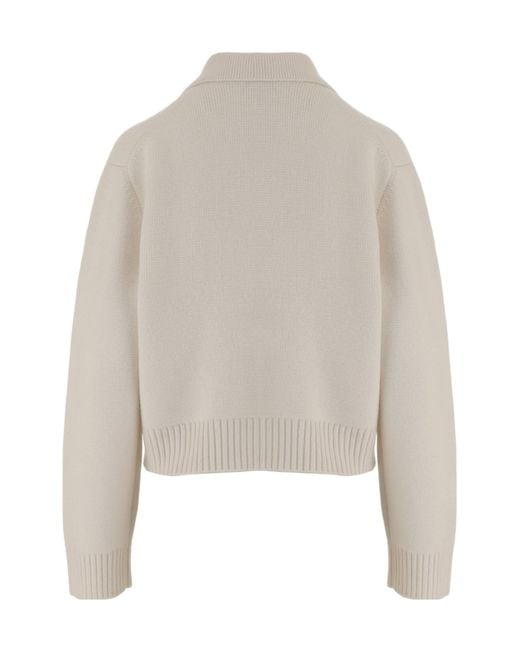 arch4 Natural Double-Breasted Knitted Jacket
