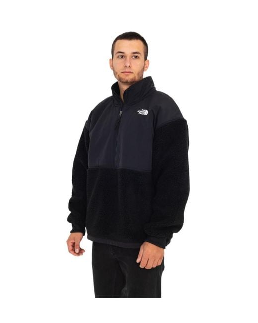 The North Face Black Spliced Velvet Jacket for men