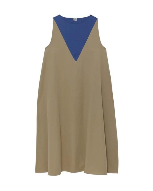 Baserange Green Sleeveless Dress