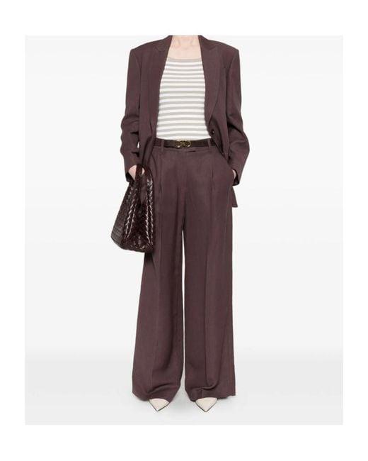 Brunello Cucinelli Purple Suit Type Jacket