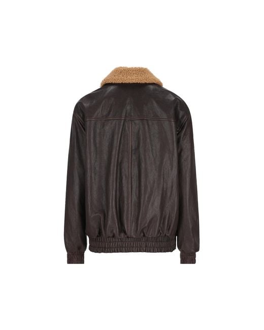 Valentino Black Collared Long-Sleeved Casual Jacket