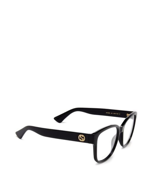 Gucci White Eyewear Rectangle Frame Glasses