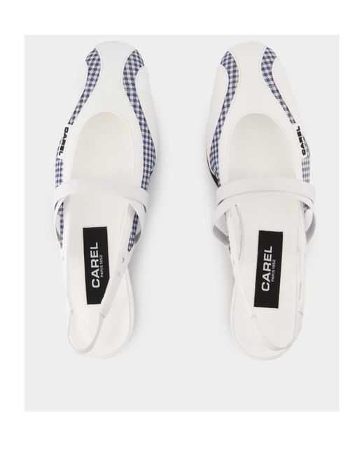 CAREL PARIS White Peachy Flats