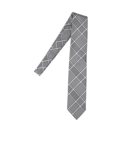 Tom Ford White Houndstooth Pattern Tie for men
