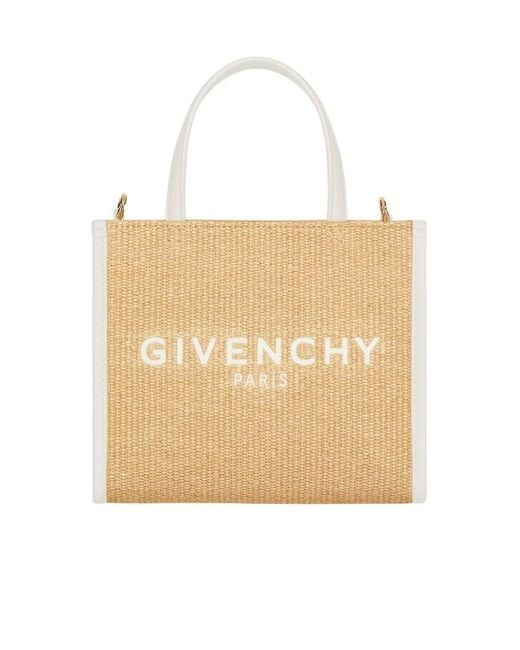 Givenchy Natural Embroidered-Logo Tote Bag