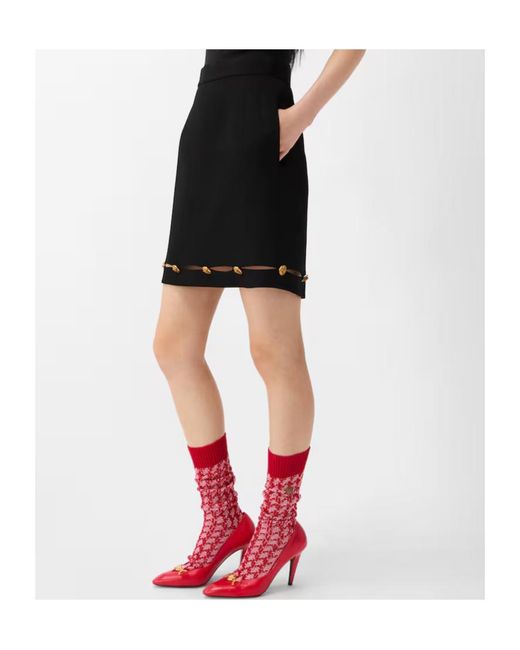 Versace Black Medusa '95 Cutout Skirt