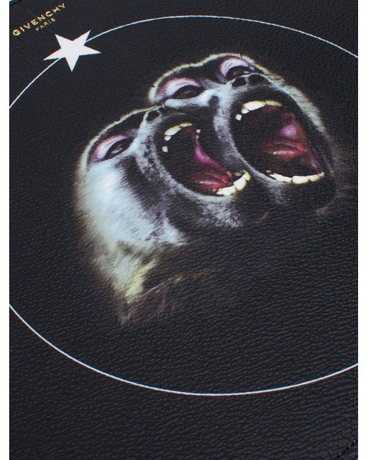 Givenchy Black Monkey Brothers Large Zipper Handbag for men