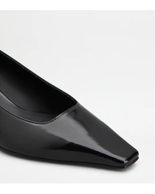 Tod's Black T 40 Kitten Heel Pumps