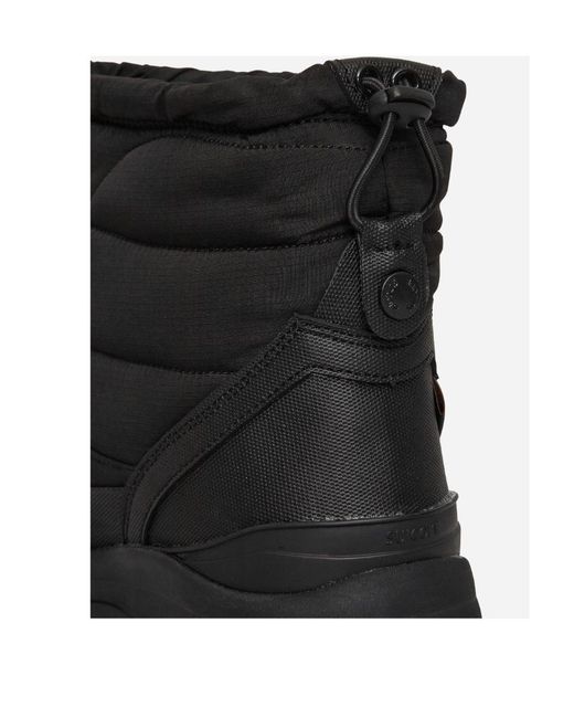Suicoke Black Bower Padded Round Toe Snow Boots for men