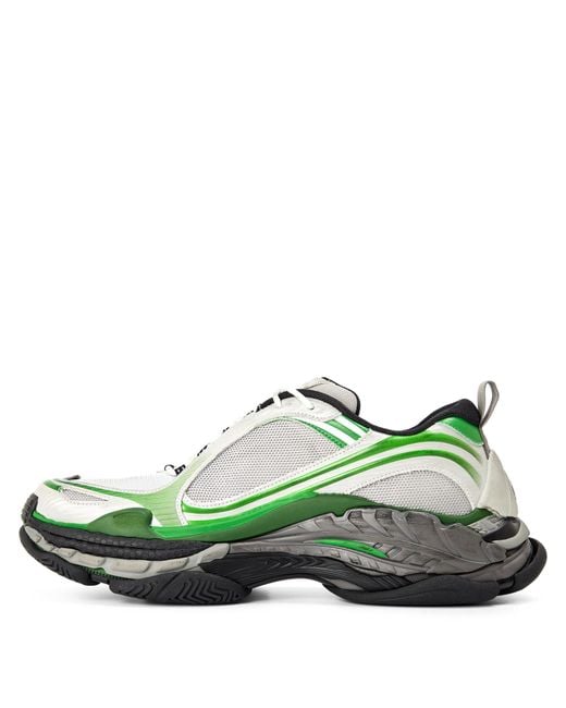 Balenciaga Green Thick-Soled Sports Shoes for men