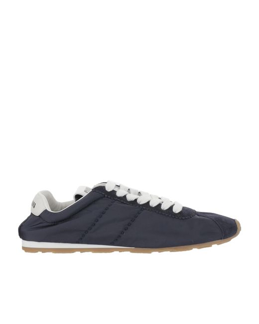 スニーカー MIU MIU Plume low-top leather sneakers Miu Miu Plume Nappa Leather Sneakers | White | FARFETCH