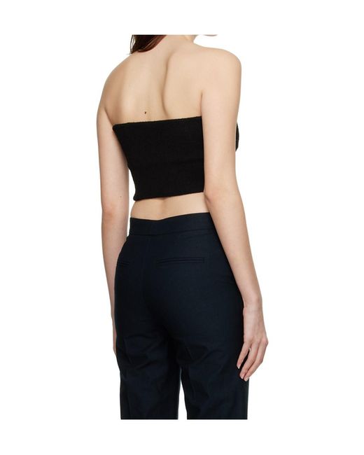 RECTO. Black Signature Strapless Top