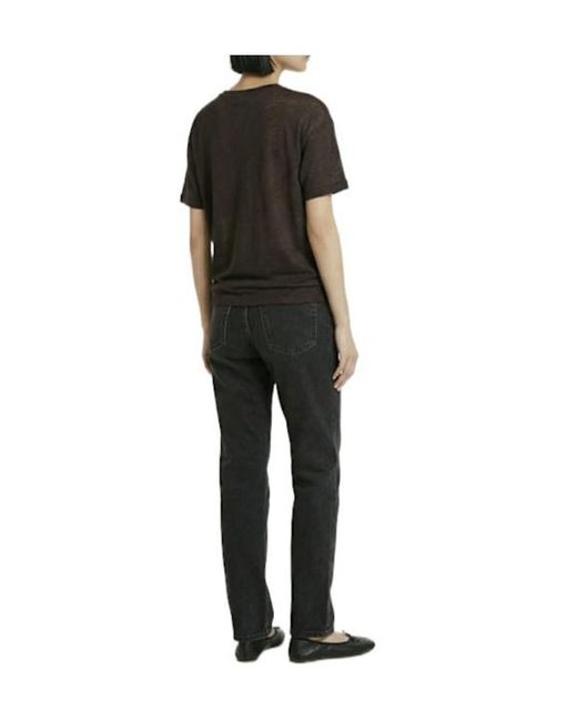 The Row Black Riaco Denim Cropped Jeans