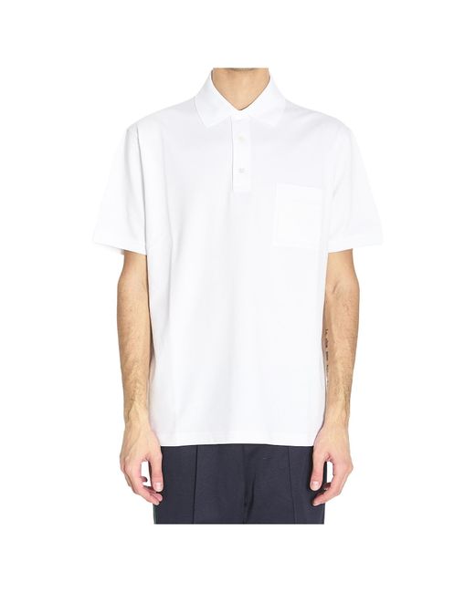 Gucci White Pocket Detailed Short-Sleeve Polo Shirt for men