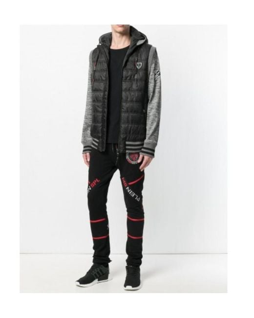 Philipp Plein Black Logo Casual Pants for men
