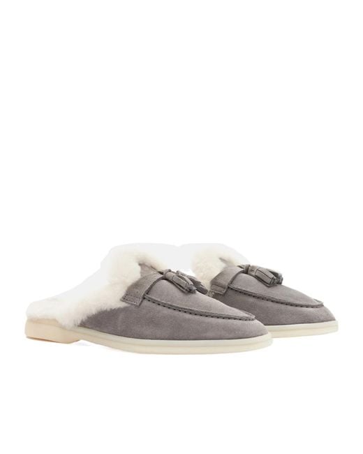 Scarosso Multicolor Lucrezia Shearling Slip-On Mules
