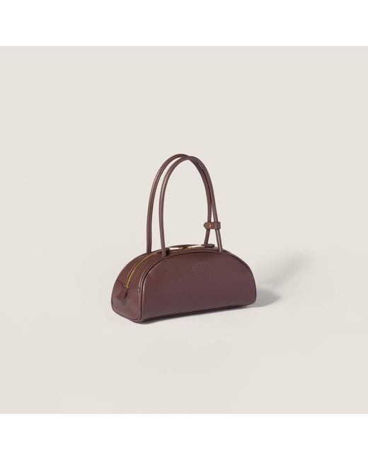 Miu Miu Brown Beau Leather Bag