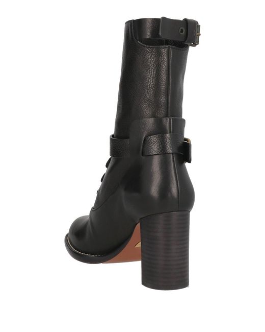Chloé Black Comfortable Non-Slip Lace-Up Ankle Boots