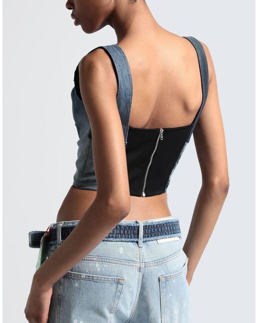 Dolce & Gabbana Blue Denim Patchwork Vest