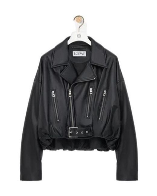 Loewe Black Lambskin Biker Jacket