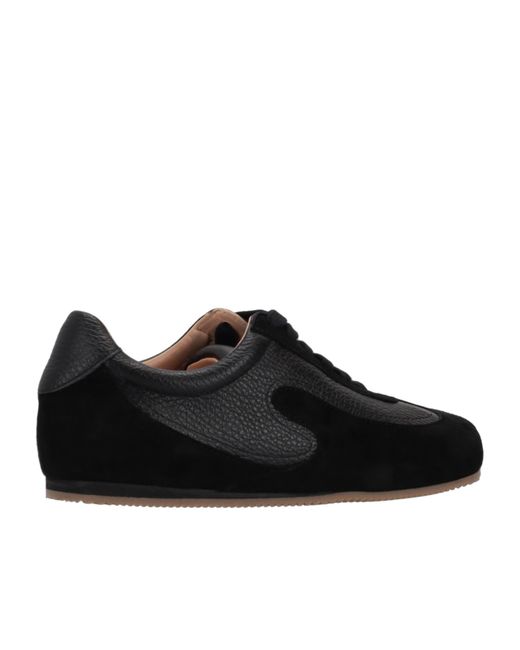 Niccolò Pasqualetti Black Lace-Up Low-Top Sneakers