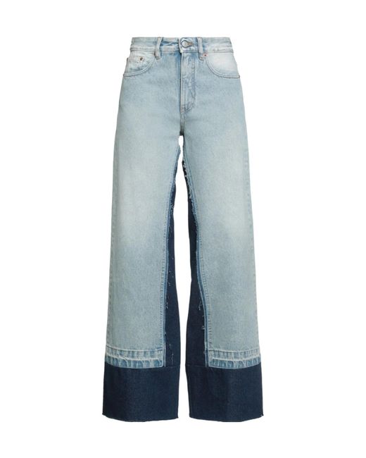 MM6 by Maison Margiela Blue Flared Jeans