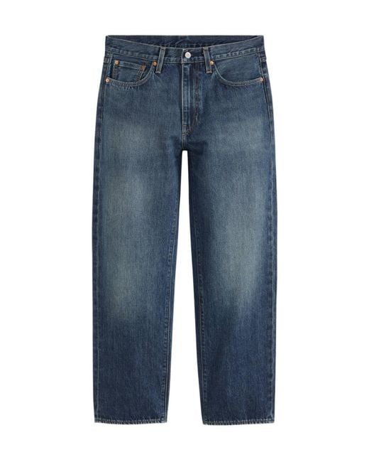 Levi's Blue 568 Loose Straight Jeans for men