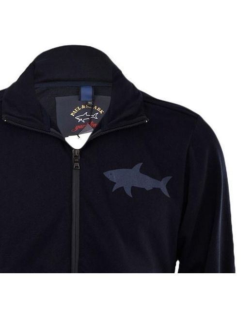 Paul & Shark Blue Logo Chip Casual Jacket for men