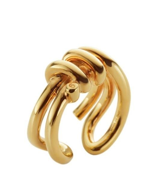 MM6 by Maison Margiela Metallic Knotted Ring