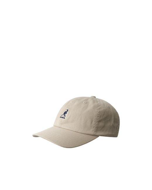 Kangol Gray Logo Washed Baseball Cap for men