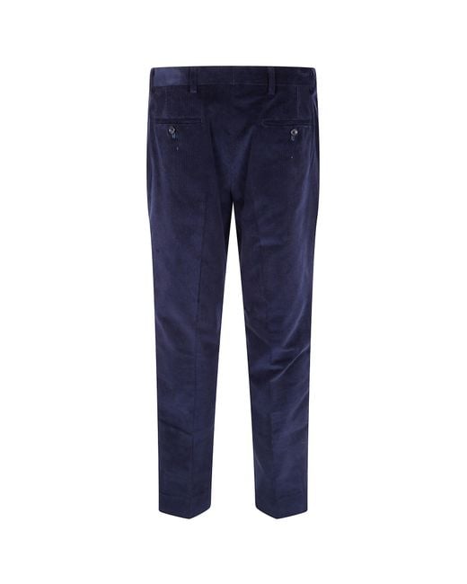 Paul Smith Blue Belt Loop Casual Pants for men