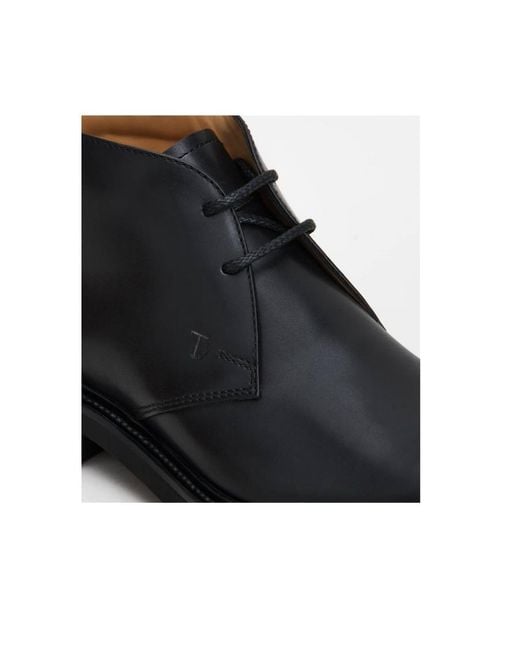Tod's Blue Lace-Up Ankle Boots for men