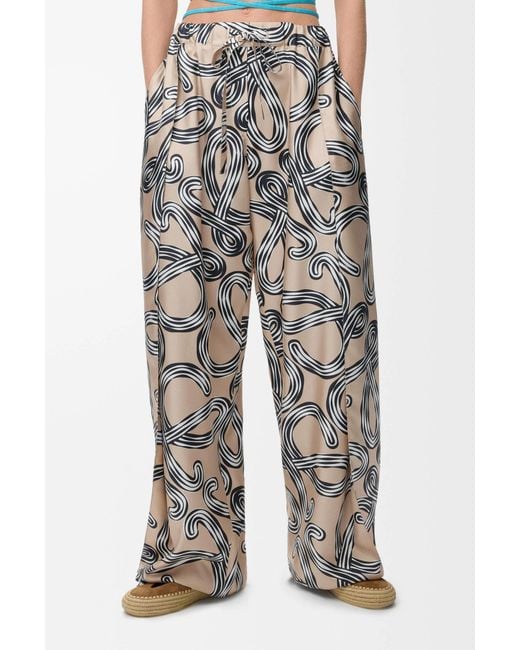 Loewe White Drawstring Casual Pants